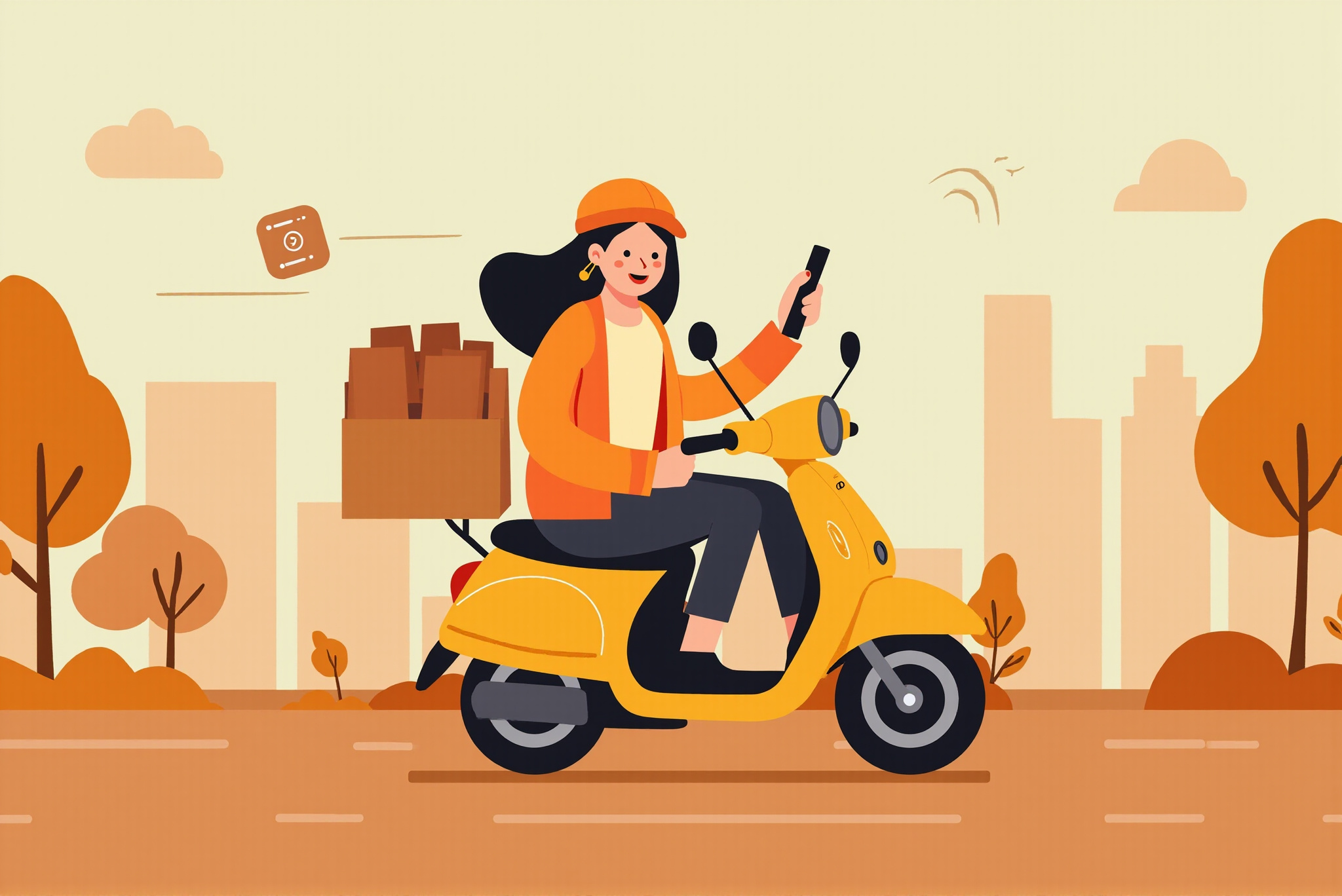 SwiftCart for Work video campaign — animated explainer case illustration